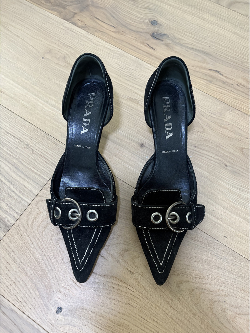 Vintage Prada D'Orsay Kitten Heels